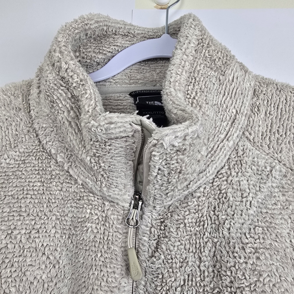 The North Face Women’s Osito Cream Full Zip Fleece Jacket Size 3XL Outdoors Cozy - Picture 6 of 11